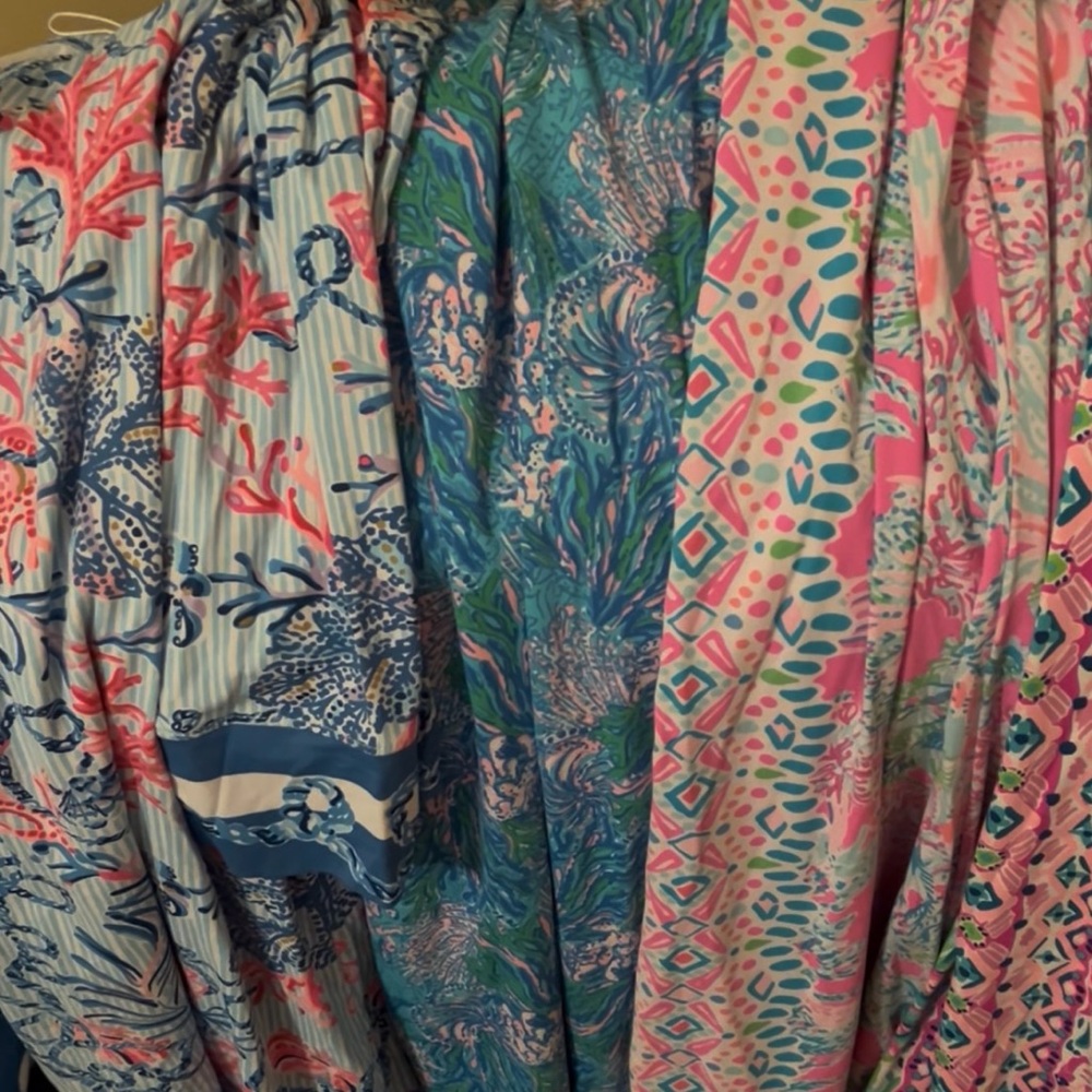 4-Lilly Pulitzer UPF material Long Sleeve Dresses size XXL BNWOT never been worn